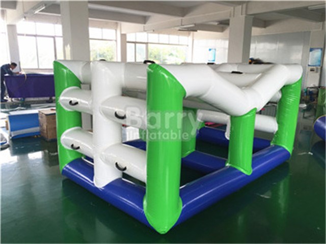 China inflatable water island floats climbing wall for sale BY-WT-036